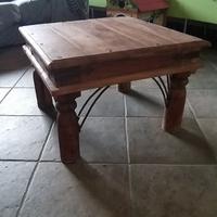 Tavolino da fumo etnico in legno