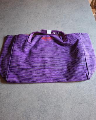 Borsa in tessuto Kenzo Parfumes viola e nera donna
