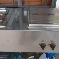 Piano cottura in acciaio da esterno