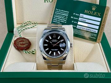 Rolex Datejust II Ref. 116300 Full Set Black