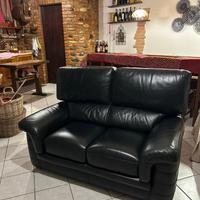 Divano 2 posti pelle vera