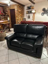 Divano 2 posti pelle vera