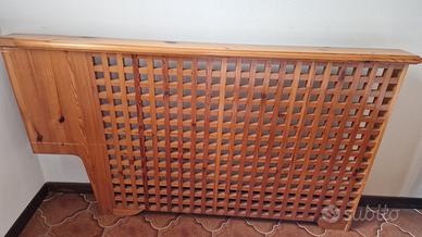 Copritermosifone in Legno Massello a Griglia 