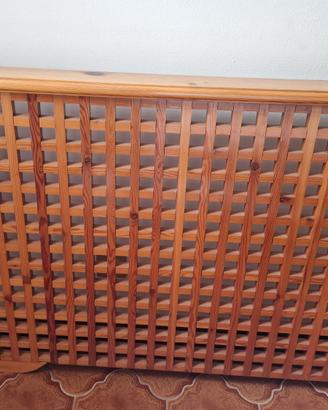 Copritermosifone in Legno Massello a Griglia 