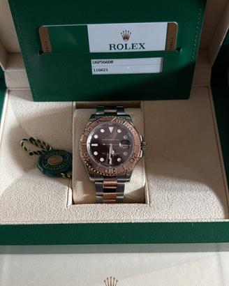Rolex yacht master 40m choccolate oro rosa/acciaio