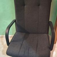 Poltrona girevole reclinabile