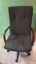 Poltrona girevole reclinabile