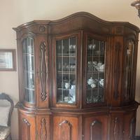 Credenza vetrina in legno massello