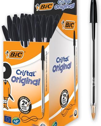 Penne Nere a Sfera Punta Media Bic Cristal Origina