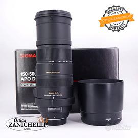 Sigma 150-500 f5-6.3 DG APO (Nikon) Usato (E564)