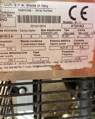 Abbattitore alimenti