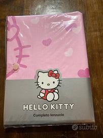 COMPLETO LENZUOLO MATRIMONIALE HELLO KITTY