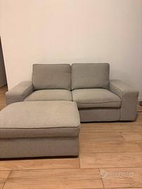 Divano IKEA KIVIK 2 posti + pouf – grigio