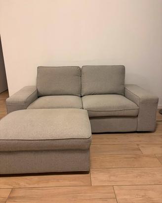 Divano IKEA KIVIK 2 posti + pouf – grigio