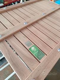 Pedana doccia in legno massello 80cmx60cm