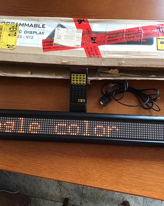 Insegna LED Scorrevole Programmabile Lunga 100 cm