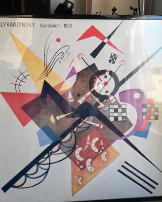 Stampa artistica Sur blanc II Kandinsky