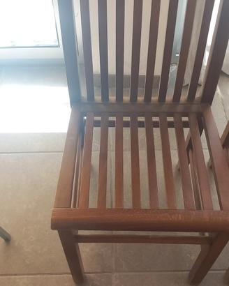 4 sedie legno 