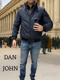 Giubbotto uomo imbottito blu Dan Joh perfetto