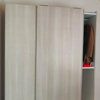 armadio ante scorrevoli , vero legno 