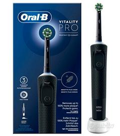 Spazzolino Elettrico Vitality Pro, Nero, 1 Testina