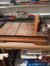  bilancia a bascula vintage completamente in legno