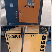 Compressori a vite usati Kaeser e Nuair