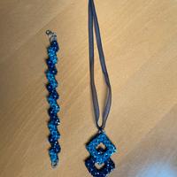 Collana e braccialetto in pietre Swarovski