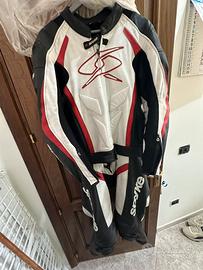 Tuta in pelle spike taglia 54