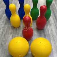 Gioco bowling da spiaggia set birilli 30 cm