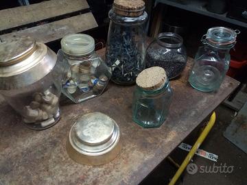 VASI VETRO ALCUNI VINTAGE