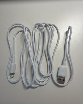 2 Cavi USB-A a Lightning  iPhone / iPad - Bianco