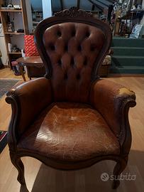 Poltrona vintage de restaurare