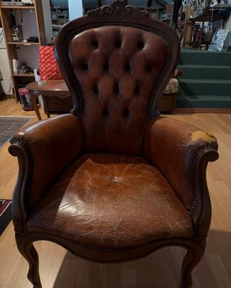 Poltrona vintage de restaurare