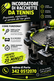 Incordatore di racchette da tennis