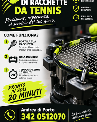 Incordatore di racchette da tennis