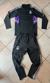 Tuta Real Madrid x Adidas nera/viola