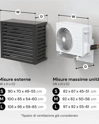 Copertura esterna per condizionatore