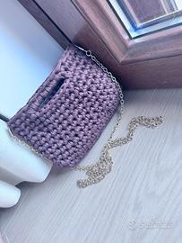 Borsa all’uncinetto con tracolla