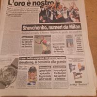 gazzetta dello sport pantani inter milan olimpiadi
