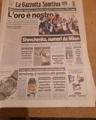 gazzetta dello sport pantani inter milan olimpiadi