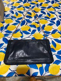 Borsa Clucht Blu scuro Vintage Elegante in Pelle