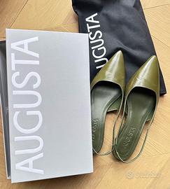 Scarpe Augusta Pelle Verde Tg 37