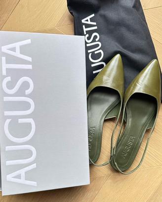 Scarpe Augusta Pelle Verde Tg 37