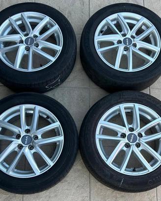 Cerchi in lega MAK 15” 5x100 con gomme 195/55 R15
