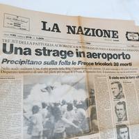 incidente RAMSTEIN prima pagina d'epoca originale