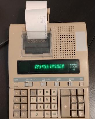 Calcolatrice vintage Olivetti Summa 182