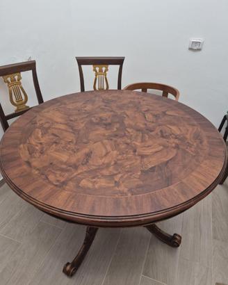 Tavolo antico in radica F.lli Olivieri Cerea 1978