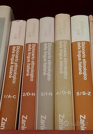 Dizionario Etimologico Zanichelli in 5 volumi