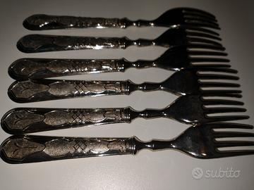 servizio posate argento 